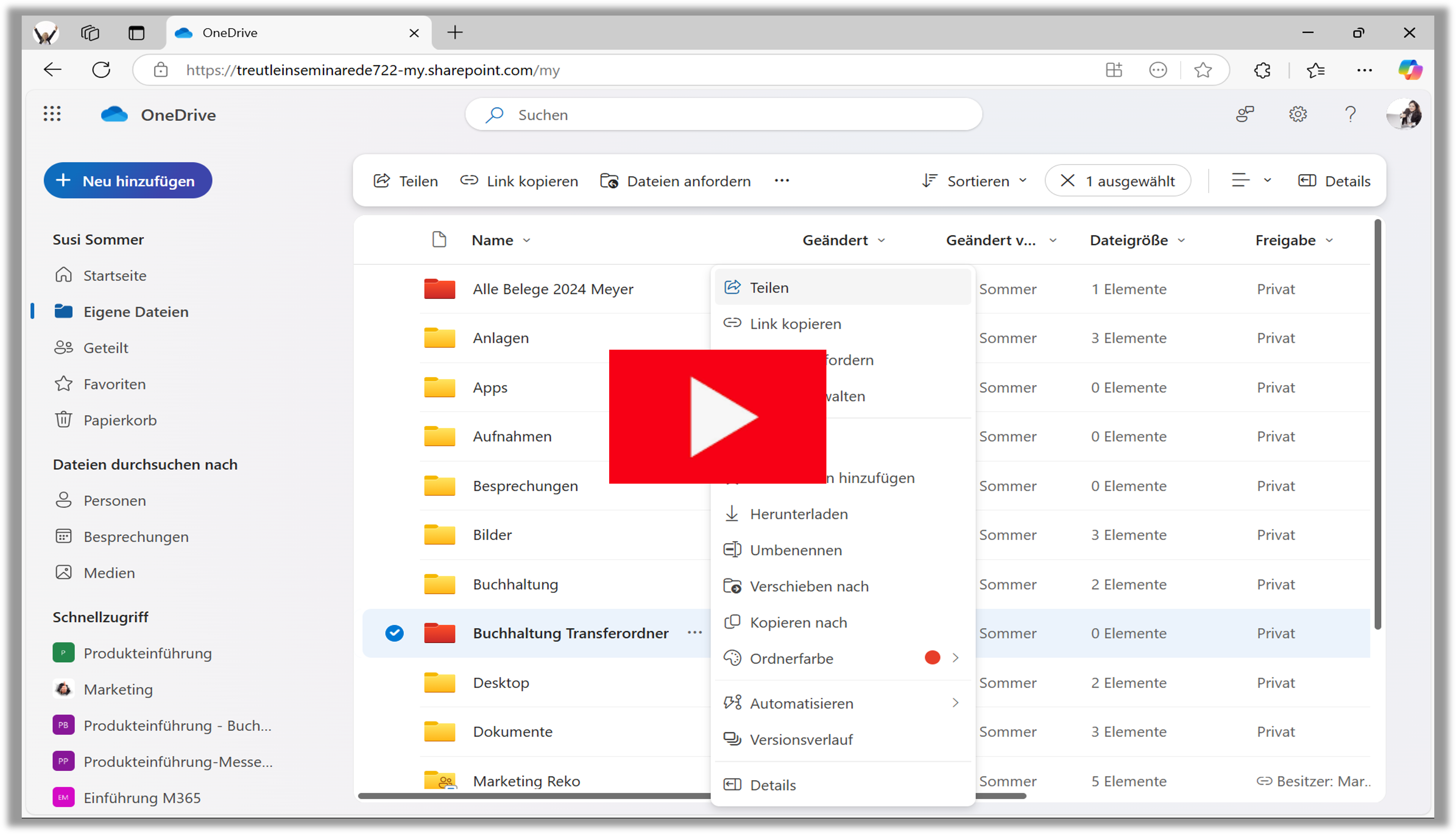 SharePoint über Browser öffnen